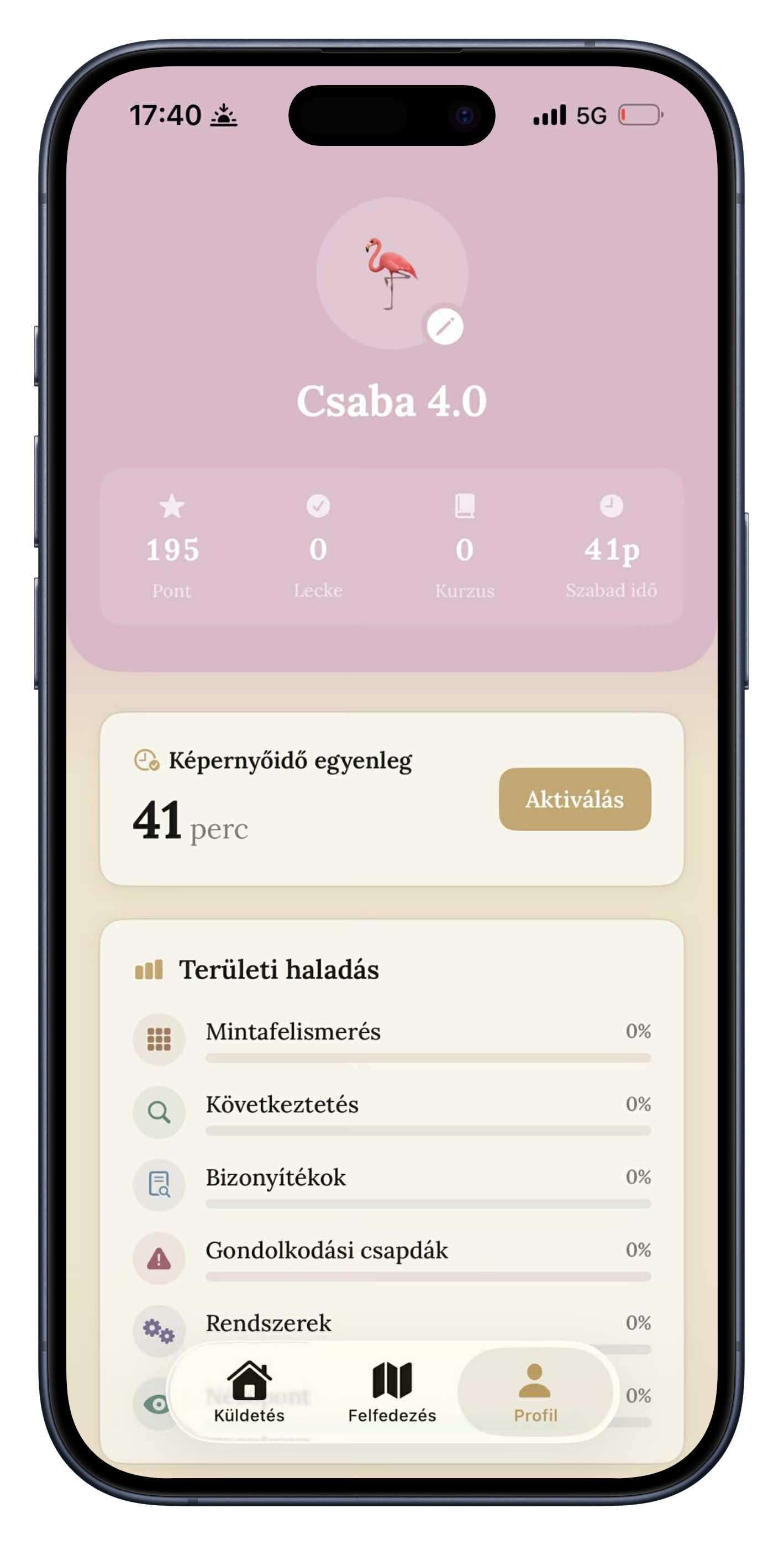 Profil és eredmények